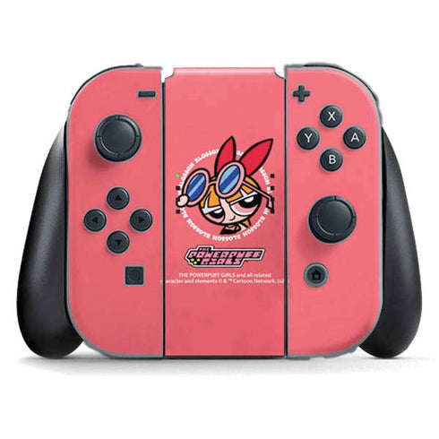 Cartoon Network Powerpuff Girls Blossom Nintendo Switch (2017-2021) Joy-Con Controller Skin