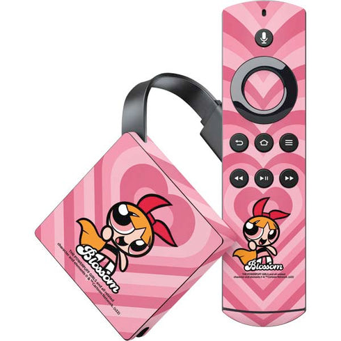 Cartoon Network Powerpuff Girls Blossom Pink Hearts Amazon Fire TV Skin