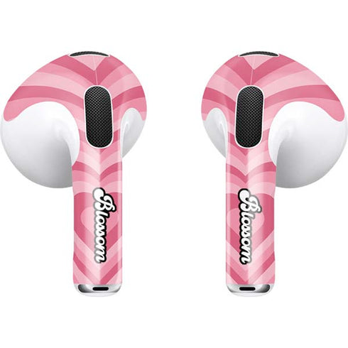 Cartoon Network Powerpuff Girls Blossom Pink Hearts Apple AirPods (3rd Gen 2021) Skin