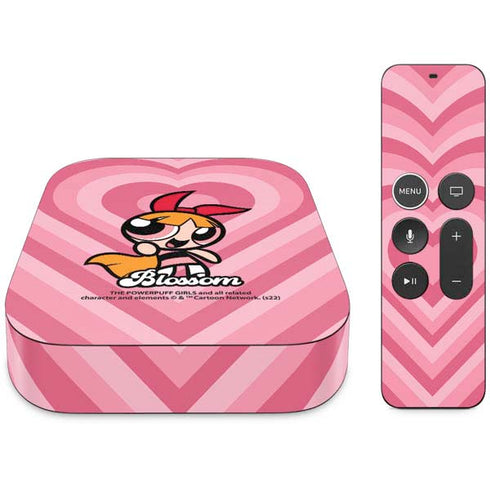 Cartoon Network Powerpuff Girls Blossom Pink Hearts Apple TV Skin