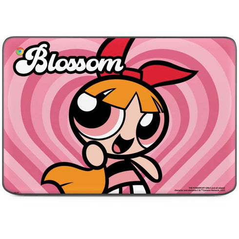 Cartoon Network Powerpuff Girls Blossom Pink Hearts HP Chromebook Skin