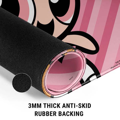 Cartoon Network Powerpuff Girls Blossom Pink Hearts Gaming Mouse Pad
