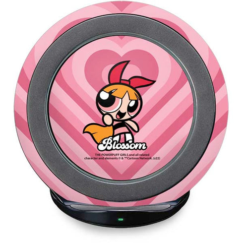 Cartoon Network Powerpuff Girls Blossom Pink Hearts Fast Charge Wireless Charging Stand Skin