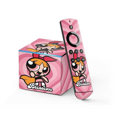 Cartoon Network Powerpuff Girls Blossom Pink Hearts Fire TV Cube Skin