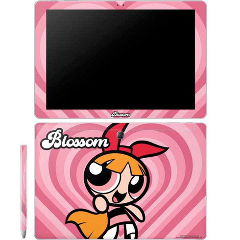 Cartoon Network Powerpuff Girls Blossom Pink Hearts Galaxy Book 12in Skin