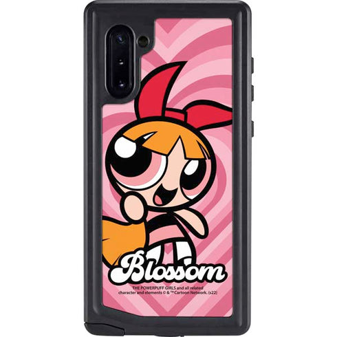 Cartoon Network Powerpuff Girls Blossom Pink Hearts Galaxy Note 10 Waterproof Case