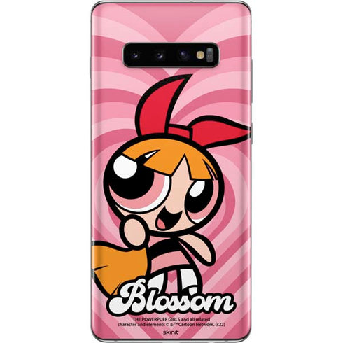 Cartoon Network Powerpuff Girls Blossom Pink Hearts Galaxy S10 Plus Skin