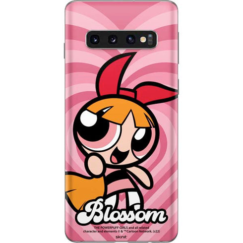 Cartoon Network Powerpuff Girls Blossom Pink Hearts Galaxy S10 Skin