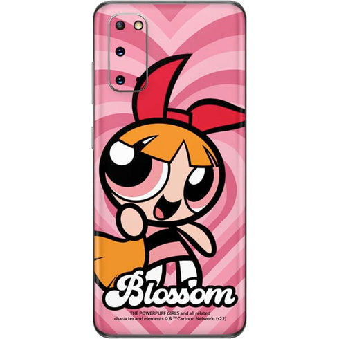 Cartoon Network Powerpuff Girls Blossom Pink Hearts Galaxy S20 Skin