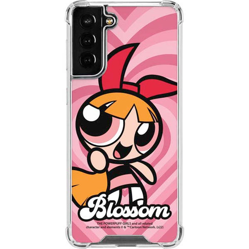 Cartoon Network Powerpuff Girls Blossom Pink Hearts Galaxy S21 FE Clear Case