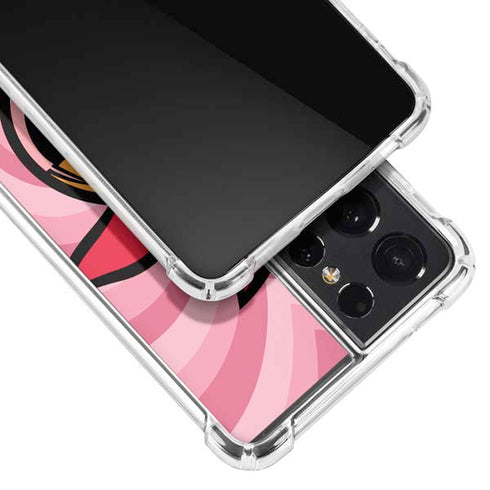 Cartoon Network Powerpuff Girls Blossom Pink Hearts Galaxy S21 Ultra 5G Clear Case