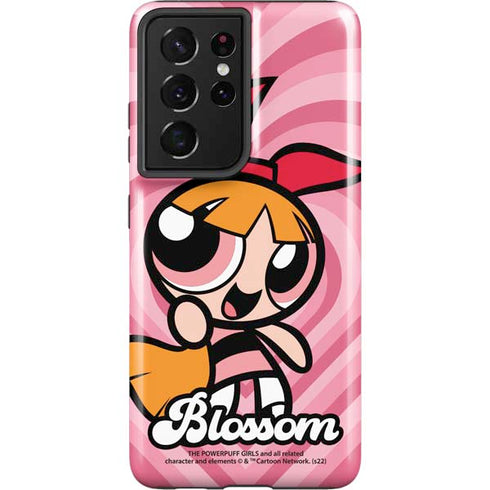 Cartoon Network Powerpuff Girls Blossom Pink Hearts Galaxy S21 Ultra 5G Pro Case