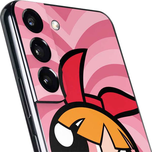 Cartoon Network Powerpuff Girls Blossom Pink Hearts Galaxy S22 Plus Skin