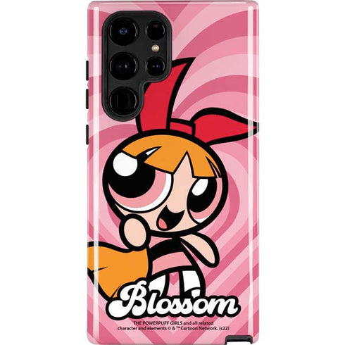 Cartoon Network Powerpuff Girls Blossom Pink Hearts Galaxy S22 Ultra Pro Case