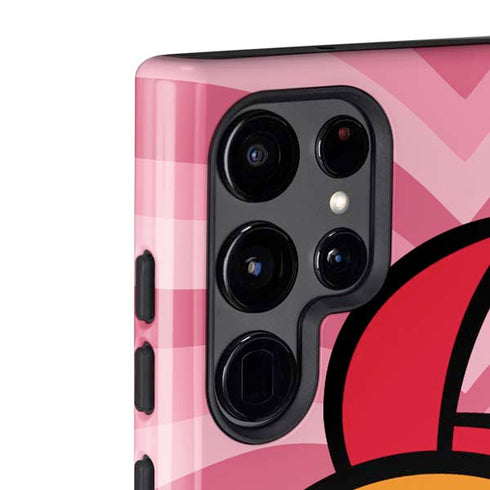 Cartoon Network Powerpuff Girls Blossom Pink Hearts Galaxy S22 Ultra Pro Case