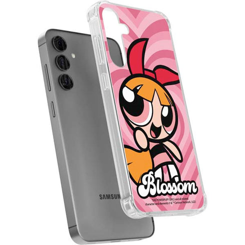 Cartoon Network Powerpuff Girls Blossom Pink Hearts Galaxy S24 Plus Clear Case