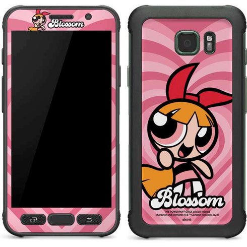 Cartoon Network Powerpuff Girls Blossom Pink Hearts Galaxy S7 Active Skin