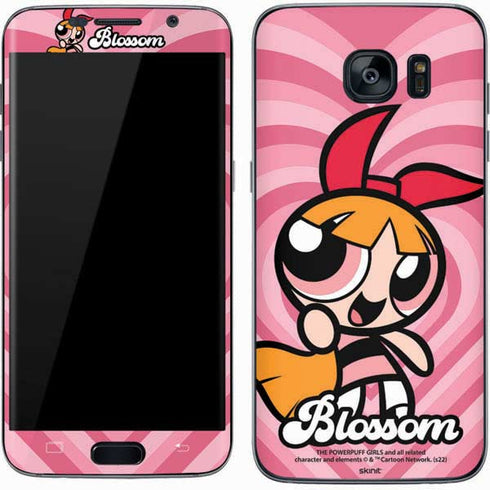 Cartoon Network Powerpuff Girls Blossom Pink Hearts Galaxy S7 Skin