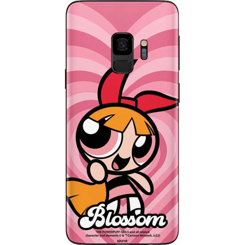 Cartoon Network Powerpuff Girls Blossom Pink Hearts Galaxy S9 Skin