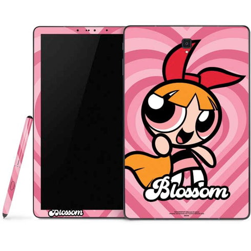 Cartoon Network Powerpuff Girls Blossom Pink Hearts Samsung Galaxy Tab Skin