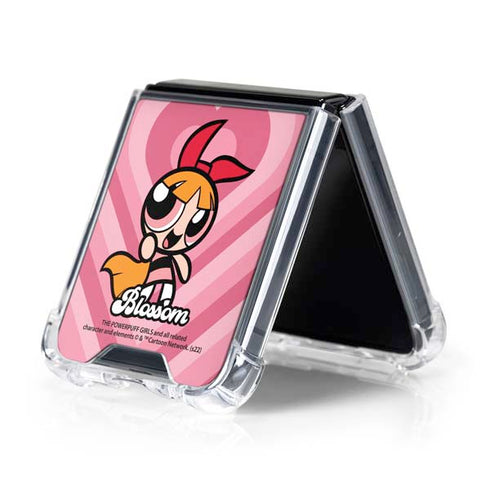 Cartoon Network Powerpuff Girls Blossom Pink Hearts Galaxy Z Flip5 5G Clear Case