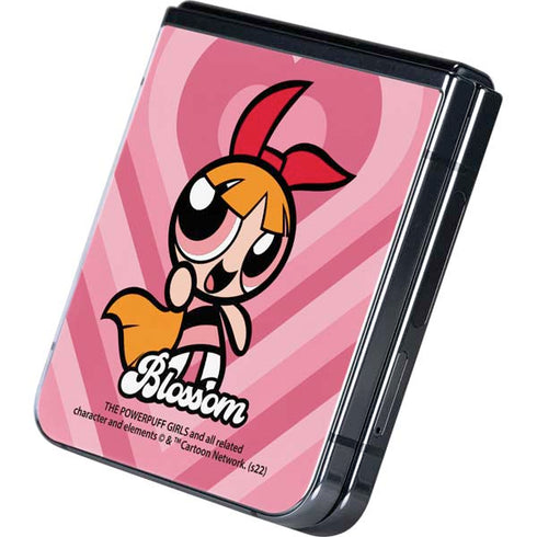 Cartoon Network Powerpuff Girls Blossom Pink Hearts Galaxy Z Flip5 5G Skin