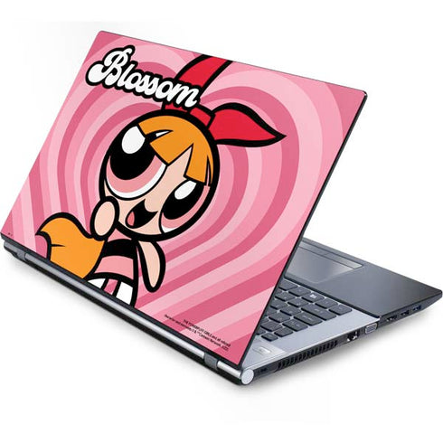 Cartoon Network Powerpuff Girls Blossom Pink Hearts Generic Laptop Skin