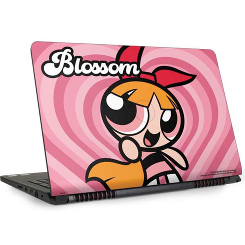 Cartoon Network Powerpuff Girls Blossom Pink Hearts Dell Inspiron Skin