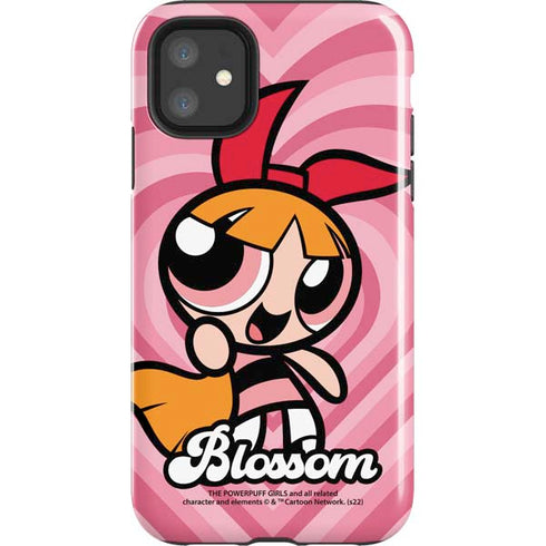 Cartoon Network Powerpuff Girls Blossom Pink Hearts iPhone 11 Impact Case