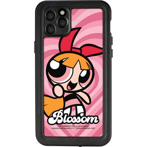 Cartoon Network Powerpuff Girls Blossom Pink Hearts iPhone 11 Pro Max Waterproof Case