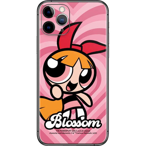 Cartoon Network Powerpuff Girls Blossom Pink Hearts iPhone 11 Pro Skin