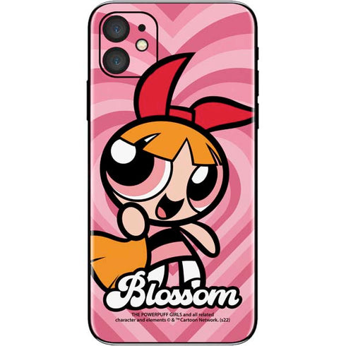 Cartoon Network Powerpuff Girls Blossom Pink Hearts iPhone 11 Skin