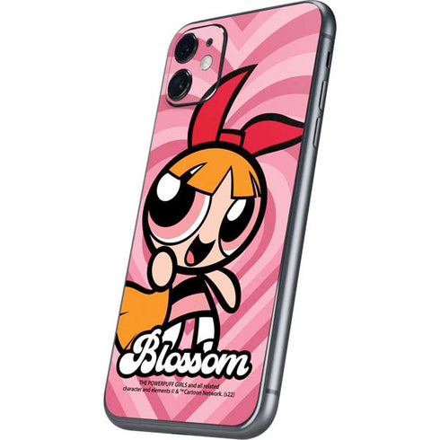 Cartoon Network Powerpuff Girls Blossom Pink Hearts iPhone 11 Skin