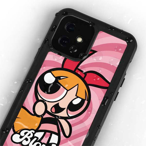 Cartoon Network Powerpuff Girls Blossom Pink Hearts iPhone 12 Mini Waterproof Case