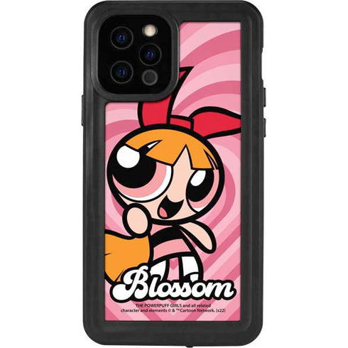 Cartoon Network Powerpuff Girls Blossom Pink Hearts iPhone 12 Pro Waterproof Case