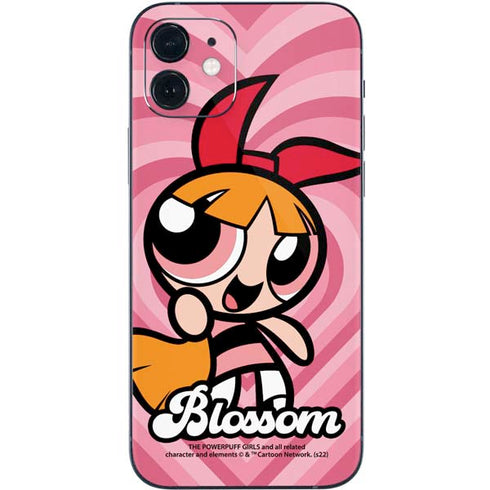 Cartoon Network Powerpuff Girls Blossom Pink Hearts iPhone 12 Skin