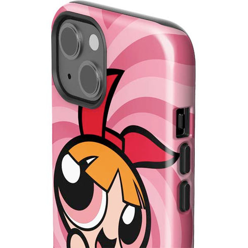 Cartoon Network Powerpuff Girls Blossom Pink Hearts iPhone 15 Plus Impact Case