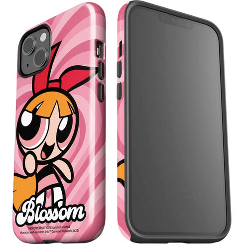 Cartoon Network Powerpuff Girls Blossom Pink Hearts iPhone 15 Plus Impact Case