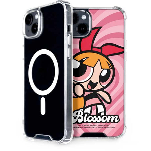 Cartoon Network Powerpuff Girls Blossom Pink Hearts iPhone 14 MagSafe Case