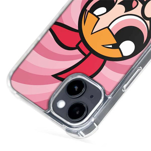 Cartoon Network Powerpuff Girls Blossom Pink Hearts iPhone 15 Plus MagSafe Case
