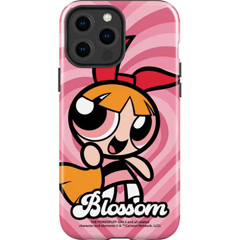 Cartoon Network Powerpuff Girls Blossom Pink Hearts iPhone 15 Pro Max Impact Case