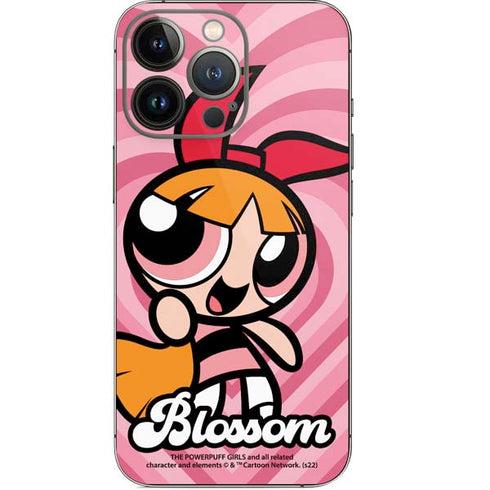 Cartoon Network Powerpuff Girls Blossom Pink Hearts iPhone 15 Pro Skin