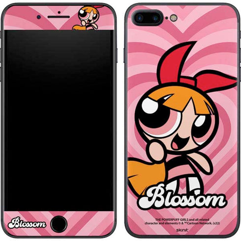 Cartoon Network Powerpuff Girls Blossom Pink Hearts iPhone 8 Plus Skin