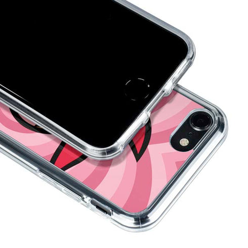 Cartoon Network Powerpuff Girls Blossom Pink Hearts iPhone SE (2nd & 3rd Gen) Clear Case