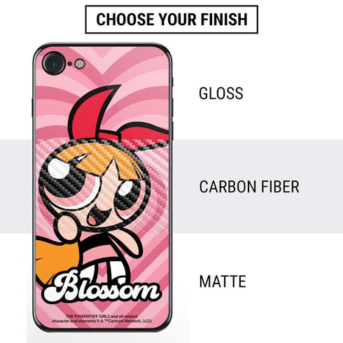 Cartoon Network Powerpuff Girls Blossom Pink Hearts iPhone SE (2nd & 3rd Gen) Skin
