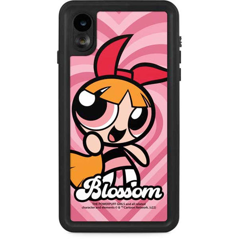 Cartoon Network Powerpuff Girls Blossom Pink Hearts iPhone XR Waterproof Case