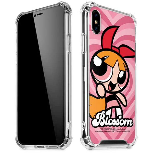 Cartoon Network Powerpuff Girls Blossom Pink Hearts iPhone XS Max Clear Case