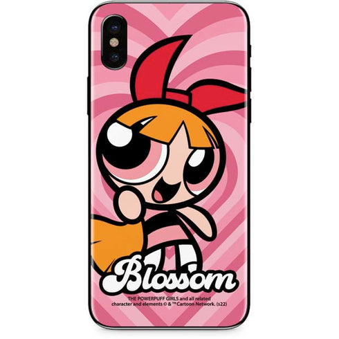Cartoon Network Powerpuff Girls Blossom Pink Hearts iPhone XS Max Skin