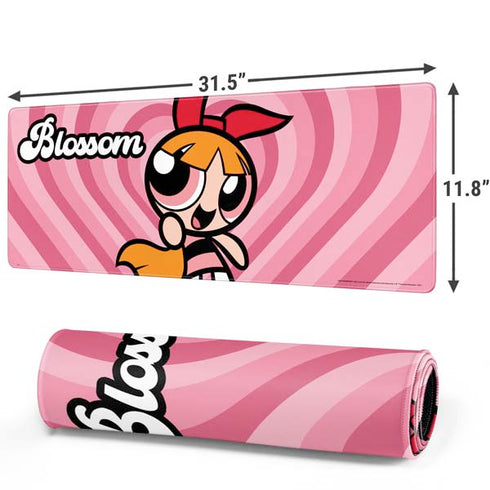 Cartoon Network Powerpuff Girls Blossom Pink Hearts Gaming Mouse Pad