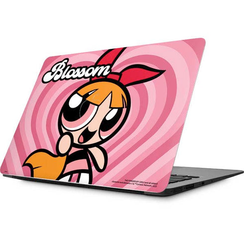 Cartoon Network Powerpuff Girls Blossom Pink Hearts Apple MacBook Skin